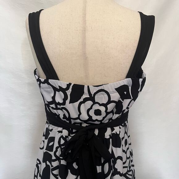 Enfocus Studio Midi Dress Sz 14 Tie Back Garden Party Work Floral Scoop Cocktail - Picture 6 of 10